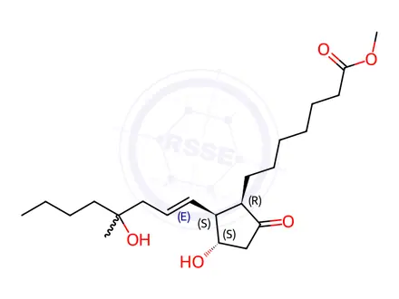 Chemical structure of Misoprostol Impurity 1 (Misoprostol EP Impurity A) (8-epiMisoprostol)