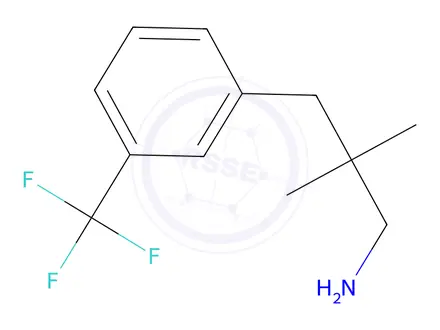 Chemical structure of 2,2-Dimethyl-3-(3-(trifluoromethyl)phenyl)propan-1-amine