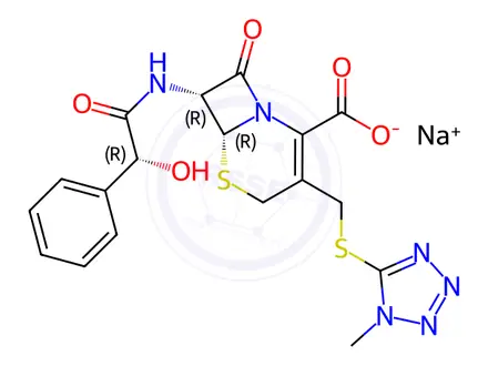 Chemical structure of Cefamandole
