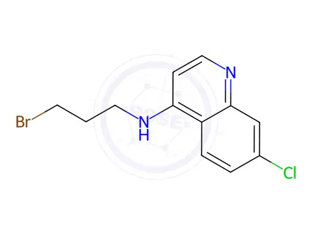 Chemical structure of N-(3-Bromopropyl)-7-chloroquinolin-4-amine