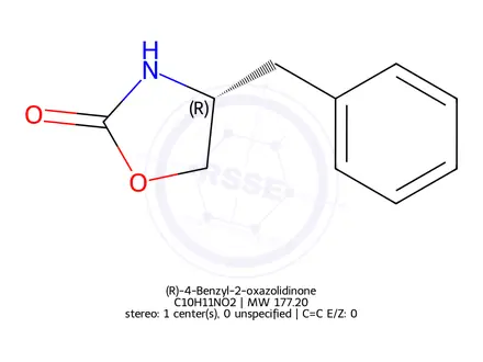 Chemical structure of (R)-4-Benzyl-2-oxazolidinone