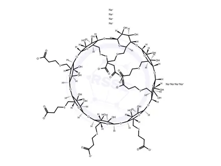 Chemical structure of Sugammadex Sodium Disulfide