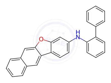 Chemical structure of N-([1,1'-Biphenyl]-2-yl)naphtho[2,3-b]benzofuran-3-amine