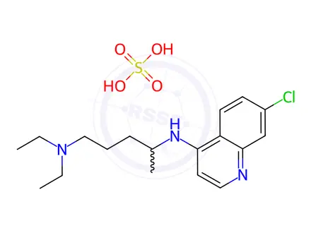 Chemical structure of Chloroquine Sulfate
