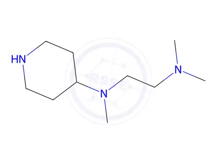Chemical structure of N,N,N'-trimethyl-N'-piperidin-4-ylethane-1,2-diamine