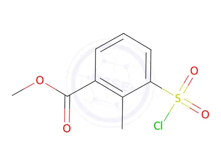 Chemical structure of Methyl 3-(Chlorosulfonyl)-2-methylbenzoate
