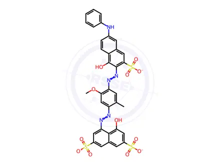 Chemical structure of Direct Blue 67