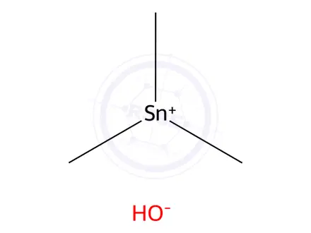 Chemical structure of Trimethyltin Hydroxide