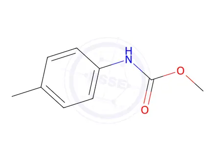 Chemical structure of methyl n-(4-methylphenyl)carbamate