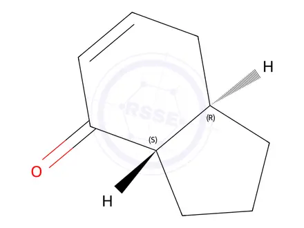 Chemical structure of trans-1,2,3,3a,7,7a-Hexahydro-4H-inden-4-one