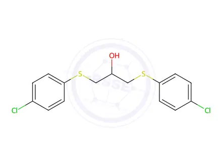 Chemical structure of 1,3-Bis[(4-chlorophenyl)sulfanyl]propan-2-ol