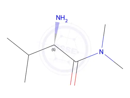 Chemical structure of (S)-2-Amino-N,N,3-trimethylbutanamide