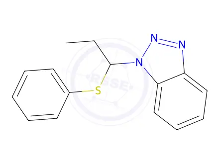 Chemical structure of 1-(1-(Phenylthio)propyl)-1H-benzo[d][1,2,3]triazole