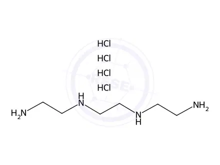 Chemical structure of Trientine Tetrahydrochloride