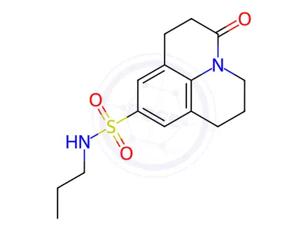 Chemical structure of 3-Oxo-N-propyl-2,3,6,7-tetrahydro-1H,5H-pyrido[3,2,1-ij]quinoline-9-sulfonamide