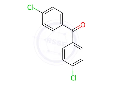 Chemical structure of 4,4′-Dichlorobenzophenone