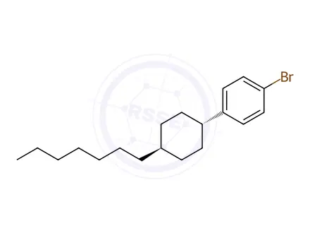 Chemical structure of 4-Trans-HeptylcyclohexylBenzoicAcid