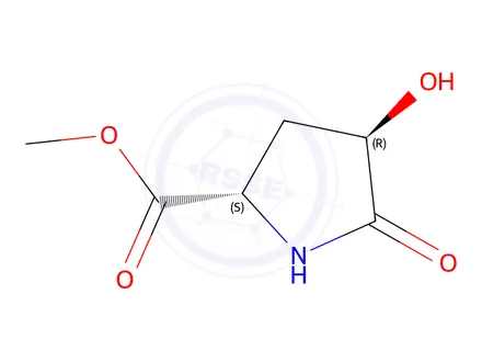Chemical structure of Methyl (2S,4R)-4-hydroxy-5-oxopyrrolidine-2-carboxylate