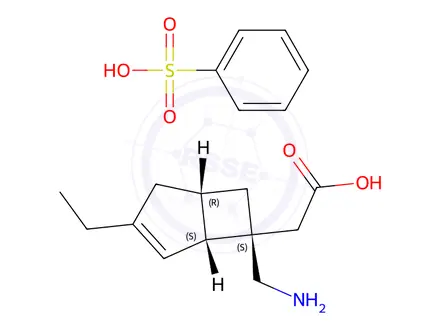 Chemical structure of Mirogabalin Besylate