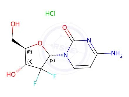 Chemical structure of Gemcitabine EP Impurity B(Hydrochloride)