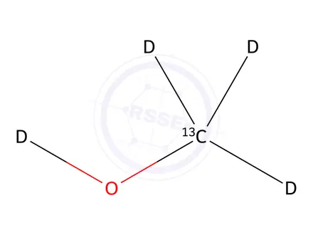 Chemical structure of METHANOL 13C, D4