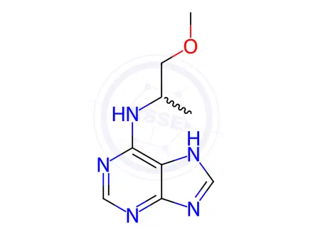 Chemical structure of n-(1-Methoxypropan-2-yl)-9h-purin-6-amine