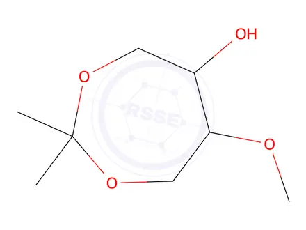 Chemical structure of 6-methoxy-2,2-dimethyl-1,3-dioxepan-5-ol