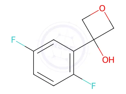 Chemical structure of 3-Oxetanol, 3-(2,5-difluorophenyl)-