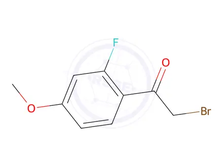 Chemical structure of 6-bromo-6-fluoro-4-(2-methoxyacetyl)cyclohexa-2,4-dien-1-one