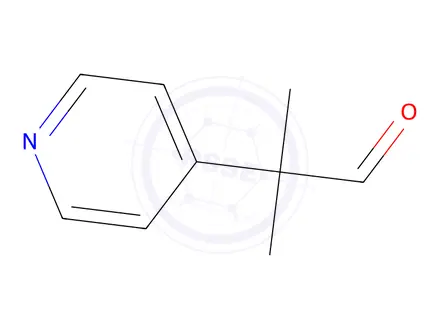 Chemical structure of 2-Methyl-2-(pyridin-4-yl)propanal