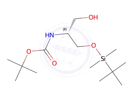 Chemical structure of (R)-(+)-N-(TERT-BUTOXYCARBONYL)-O-