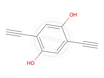 Chemical structure of 2,5-Diethynylbenzene-1,4-diol