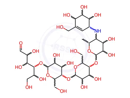 Chemical structure of Acarbose Impurity F