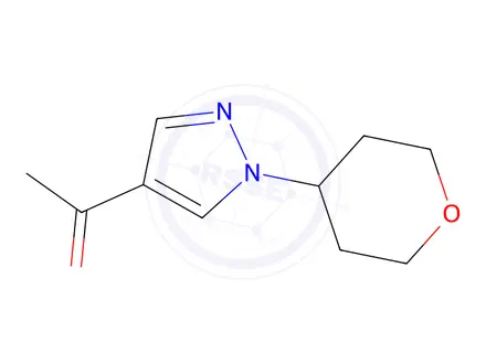 Chemical structure of 1-(1-(tetrahydro-2h-pyran-4-yl)-1h-pyrazol-4-yl)ethan-1-one
