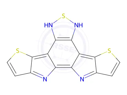 Chemical structure of 10,11-dihydro-[1,2,5]thiadiazolo[3,4-e]thieno[2',3':4,5]pyrrolo[3,2-g]thieno[3,2-b]indole