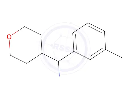 Chemical structure of (Tetrahydro-2h-pyran-4-yl)(m-tolyl)methanamine
