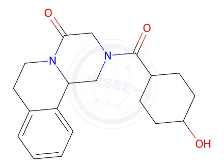 Chemical structure of Trans-Hydroxy Praziquantel