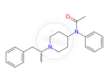 Chemical structure of alpha-Methylacetylfentanyl