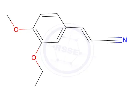 Chemical structure of 3-(3-ethoxy-4-methoxyphenyl)prop-2-enenitrile