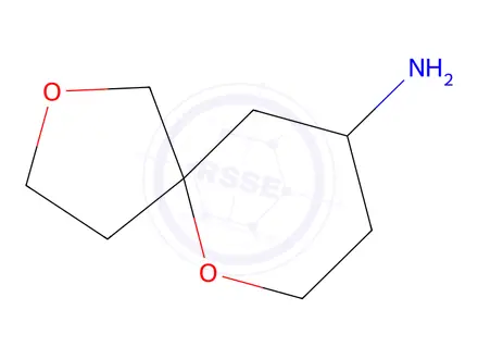 Chemical structure of 2,6-dioxaspiro[4.5]decan-9-amine