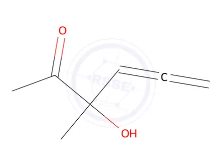Chemical structure of 4,5-Hexadien-2-one, 3-hydroxy-3-methyl-(9CI)