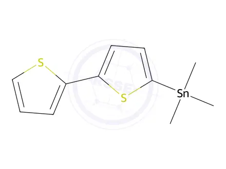 Chemical structure of Stannane, [2,2'-bithiophen]-5-yltrimethyl-