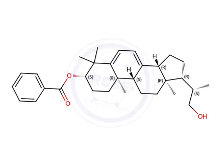 Chemical structure of (3β,20S)-4,4,20-Trimethyl-pregna-5,7-diene-3,21-diol 3-Benzoate