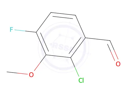 Chemical structure of 2-Chloro-4-fluoro-3-methoxybenzaldehyde