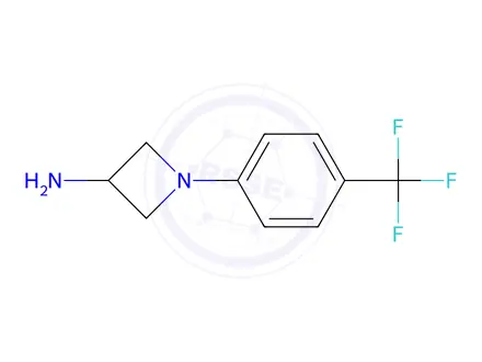 Chemical structure of 1-(4-(Trifluoromethyl)phenyl)azetidin-3-amine
