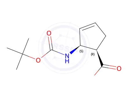 Chemical structure of Rel-(1R,2S)-2-((tert-butoxycarbonyl)amino)cyclopent-3-ene-1-carboxylic acid