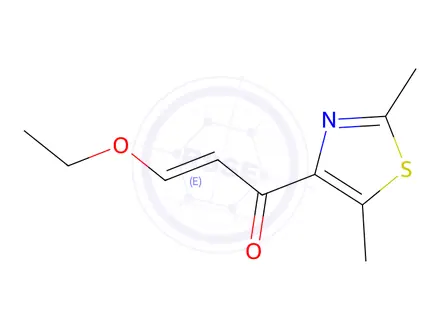 Chemical structure of 1-(2,5-Dimethylthiazol-4-yl)-3-ethoxyprop-2-en-1-one