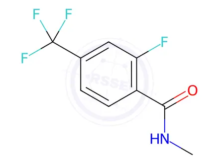 Chemical structure of 2-Fluoro-N-methyl-4-(trifluoromethyl)benzamide
