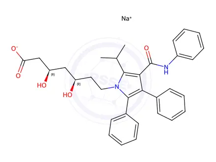 Chemical structure of Atorvastatin EP Impurity A (Sodium salt)