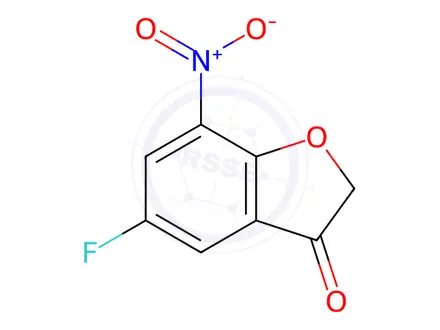 Chemical structure of 5-Fluoro-7-nitrobenzo[b]furan-3(2H)-one